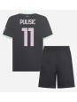 AC Milan Christian Pulisic #11 Ausweichtrikot für Kinder 2024-25 Kurzarm (+ Kurze Hosen)